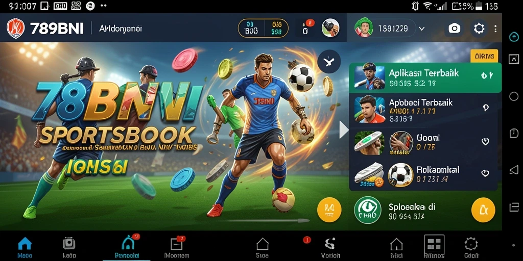 Tampilan gameplay Sportsbook di aplikasi 789BNI.