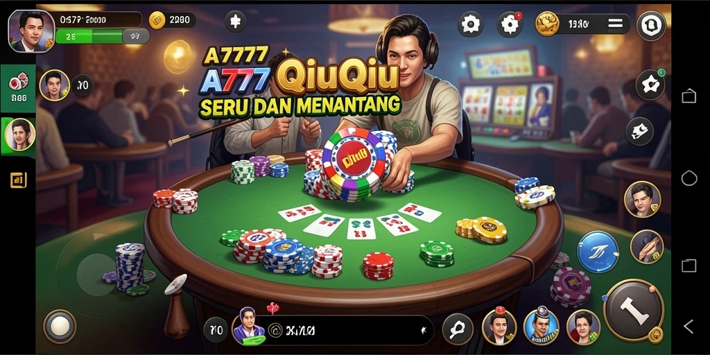 Tampilan gameplay A7777 yang mendebarkan.