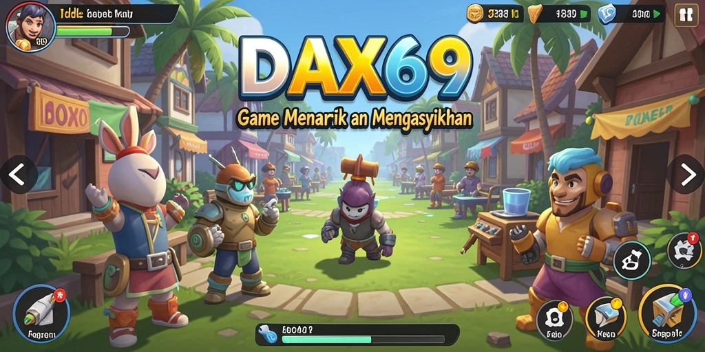 Screenshot DAX69 menampilkan gameplay santai dan menarik dari genre Idle.