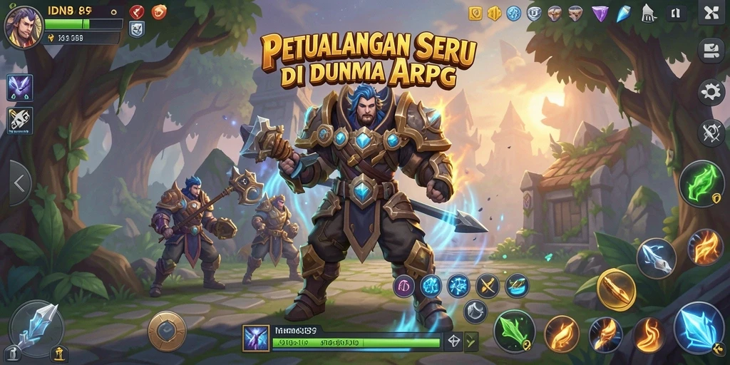 Tangkapan layar menunjukkan aksi mendebarkan dalam game ARPG IDN89.