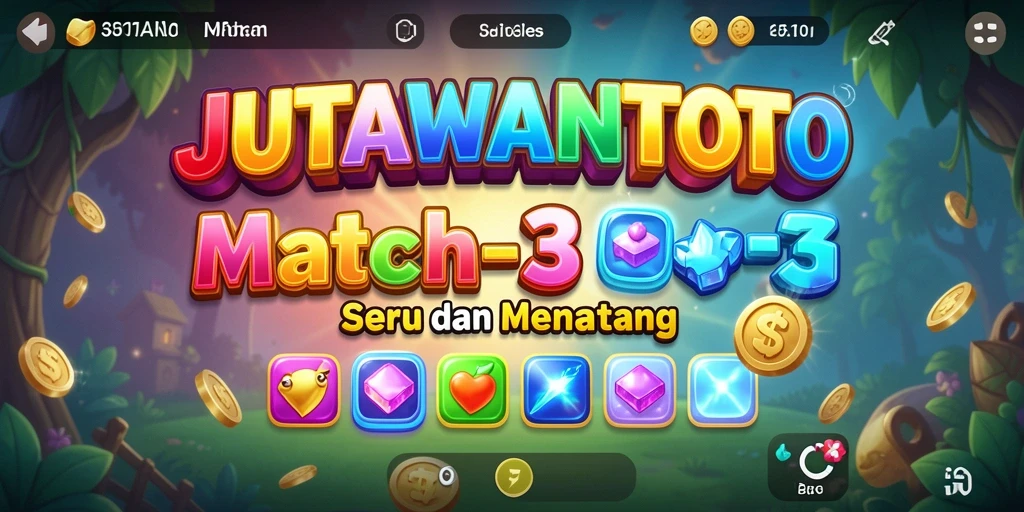 Tampilan gameplay seru dan berwarna-warni di JUTAWANTOTO.