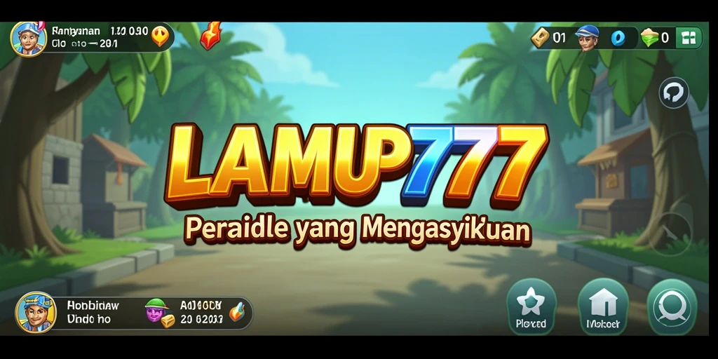 Tampilan gameplay LAMPU777 yang menampilkan pengumpulan lampu.