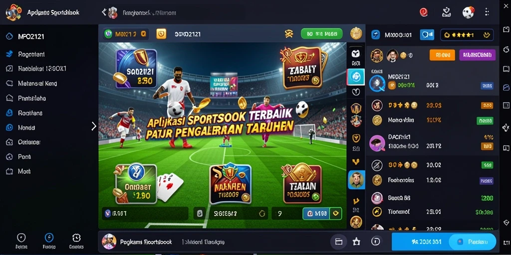 Tampilan menarik dari gameplay taruhan olahraga di MPO2121.
