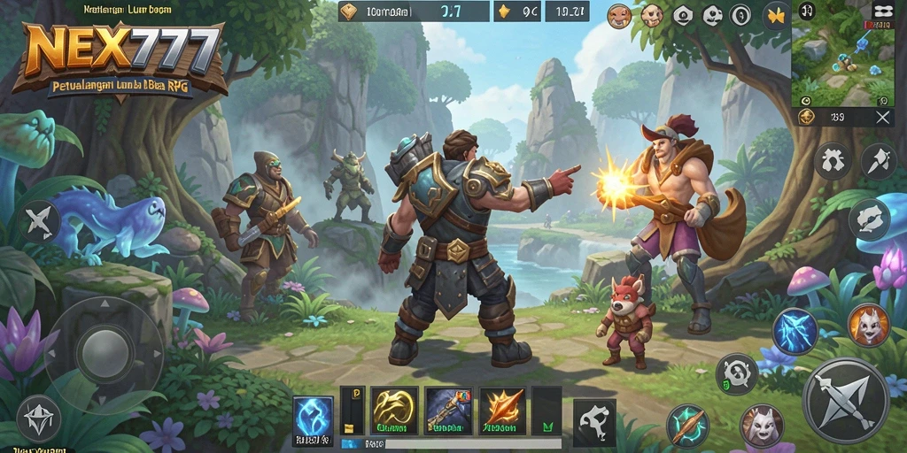 Gameplay seru dan menantang di dunia RPG NEX777.