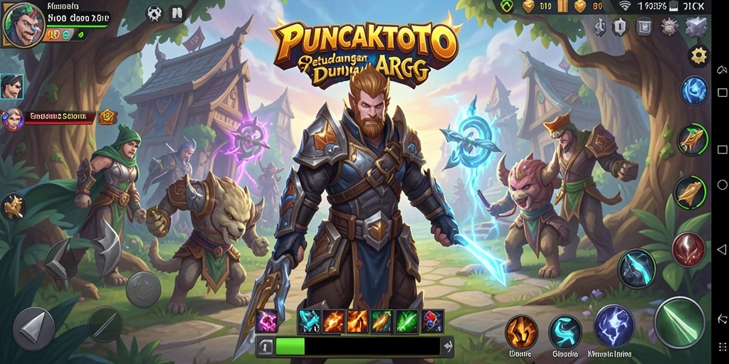 Gameplay seru dengan aksi pertempuran yang mendebarkan di PUNCAKTOTO.