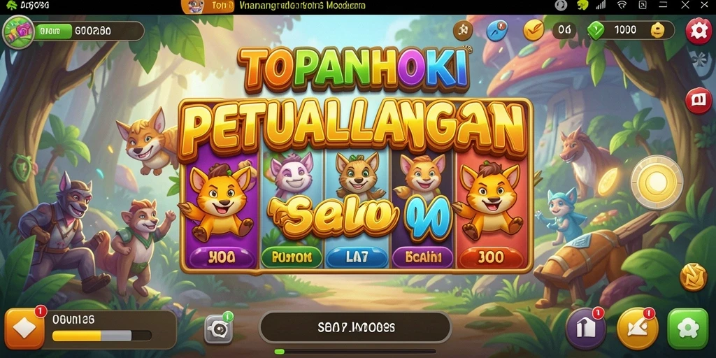 Tampilan menarik dari gameplay slot TOPANHOKI yang seru.