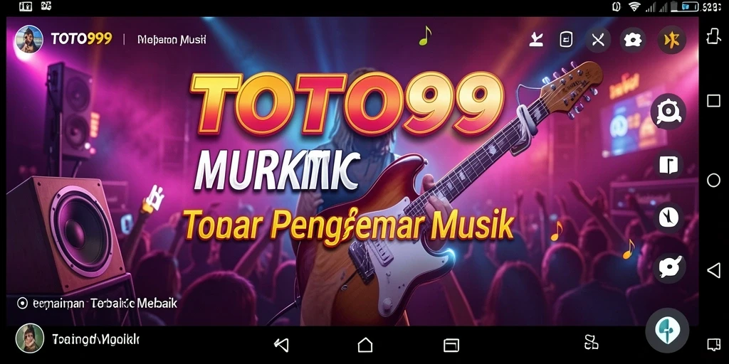 Tampilan gameplay yang menarik di TOTO99 dengan elemen musik yang interaktif.